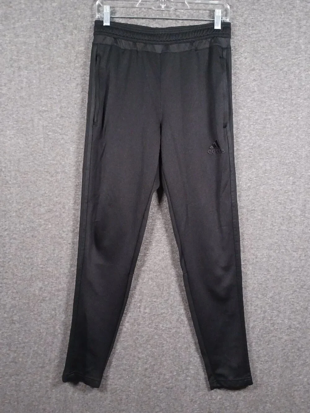 Adidas Climacool Men's Size Medium Track Jogger Pants Black Zippered Legs